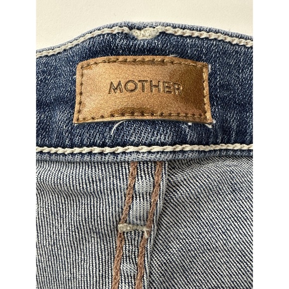Mother Jeans‎ Women's Size 26 Blue The Insider Crop Step Chew Stretch Flare - Picture 3 of 9